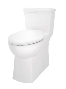 Gerber® G0021187CT 1-Piece Toilet, Burr Ridge™, Elongated Bowl, 17 in H Rim, 12 in Rough-In, 1.28 gpf, White