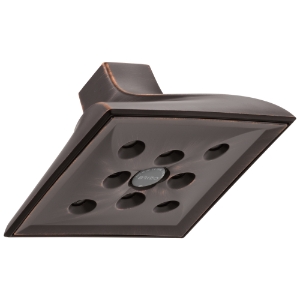 Brizo® 87330-RB Raincan Shower Head, Virage®, 2 gpm Flow Rate, 1 Spray, Wall Mount, 6 x 3-3/4 in Head, Venetian Bronze