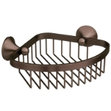 Moen® YB5275OWB Corner Shower Basket, Wynford™, 8-3/4 in W x 9.02 in D x 2.9 in H, 304 Stainless Steel, Old World Bronze