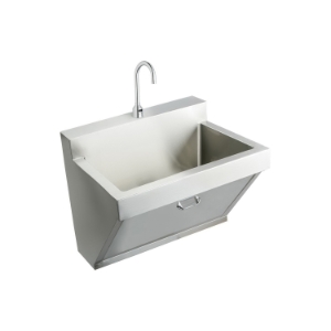 Elkay® EWSF13026SACC Scrub Sink Package, Rectangle Shape, 23 in W x 11 in D x 30 in H, Wall Mount, Stainless Steel, Buffed Satin