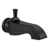 DELTA® RP100196BL Dorval™ Pullup Diverter Tub Spout, 1/2 in IPS, Matte Black