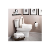 Moen® DN7020 Elevated Toilet Seat, Home Care®, 12-3/4 in W x 15-3/4 in D Seat, 250 lb, Glacier White