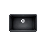 Blanco 401732 Ikon Apron Front Composite Sink, Rectangle Shape, 30 in W x 10 in D x 19 in H, Granite, Anthracite