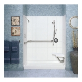 ELM® 572TWHT VARISTONE™ Shower Wall, 72 in H, Fiberglass