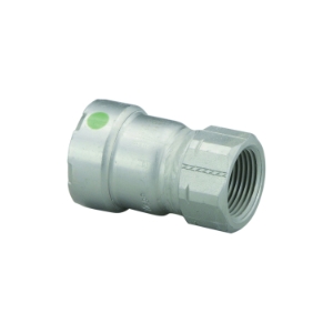 MegaPress® 25605 Pipe Adapter, 1-1/2 x 1/2 in, Press x FNPT, Carbon Steel, Import