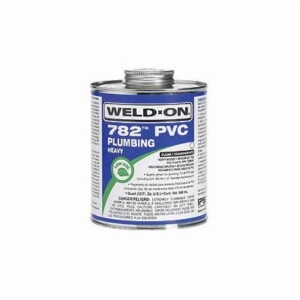 Weld-On® 782™ 14022 Heavy Body Low VOC Medium Setting Solvent PVC Cement with Applicator Cap, 1 Pint Container, Gray