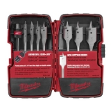 Milwaukee® QUIK-LOK™ 49-22-0175 Universal Flat Boring Bit Set, 8 Pieces