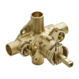Moen® 8371HD Rough-In Valve, 1/2 in C Inlet x 1/2 in C Outlet, Brass Body