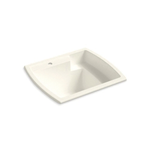 Sterling® 995-96 Utility Sink, Latitude®, Rectangle Shape, 22 in W x 13 in H, Top Mount, Solid Vikrell®, Biscuit