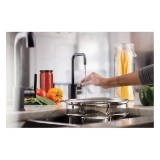 Insinkerator® 45395-ISE 3020 Showroom Instant Modern Style Hot Only Water Dispenser Faucet, 360 deg Swivel Spout, Polished Chrome