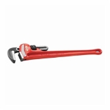 RIDGID® 31000 Heavy Duty Straight Pipe Wrench, 3/4 in Pipe, 6 in OAL, Forged Hook Jaw, Ductile Iron Handle, Knurled Nut Adjustment