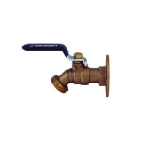 LEGEND 107-464 T-541FLG Ball Valve Flanged Sillcock, 1/2 x 3/4 in Nominal, FNPT x Male Garden Hose Threaded End Style, Brass Body, Lever Handle Actuator