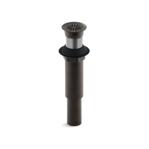 Kohler® 7107-2BZ Grid Decorative Drain, 1-1/4 in Nominal, 2-1/8 in, Solid Brass Drain, Oil-Rubbed Bronze