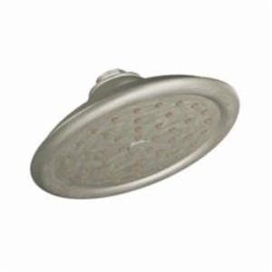 Moen® S6310EPBN Eco-Performance Raincan Shower Head, ExactTemp®, 2 gpm, 1 Spray, Wall Mount, 7 in Head, Brushed Nickel