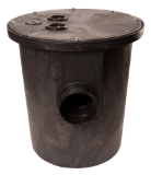 TOPP E3-24002 18" x 30" E-Series Structural Foam Basin with 4" inlet grom hub-inlet drilled