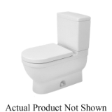 DURAVIT 2125012000 Starck 3 Single Flush Toilet Bowl, White With HygieneGlaze, Elongated Shape, 12 in Rough-In, 15-3/4 in H Rim