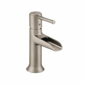 Hansgrohe 14127821 Bathroom Faucet, Talis C, 1.2 gpm, 3-3/8 in H Spout, 1 Handle, Pop-Up Drain, 1 Faucet Hole, Brushed Nickel, Function: Traditional, Commercial