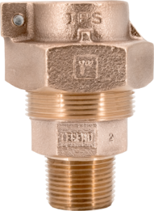 LEGEND 313-240NL T-4320NL No Lead Water Service Fitting, 2 in Nominal, PEP x MNPT End Style, Bronze