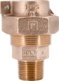 LEGEND 313-240NL T-4320NL No Lead Water Service Fitting, 2 in Nominal, PEP x MNPT End Style, Bronze