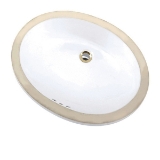 Mansfield® 217 WH Maple Lavatory Sink With Consealed Front Overflow, Maple, Oval Shape, 19-3/4 in W x 16 in D x 7-1/8 in H, Undercounter/Wall Mount, Vitreous China, White
