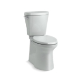 Kohler® 20204-95 Betello® Toilet Tank with ContinuousClean Technology, 1.28 gpf, Left Hand Trip Lever Flush, Ice Grey