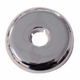 Wal-Rich 1731500 Split Escutcheon, 3/8 in Nominal, Plastic, Polished Chrome