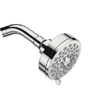 Moen® 20001 Shower Head, Eos™, 2 gpm Minimum, 3 Sprays, Wall Mount, 3-3/4 x 3-1/4 in Head, Chrome