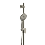 RIOBEL 2020BN Cross Collection Handshower Hand Set Shower Rail, Brushed Nickel