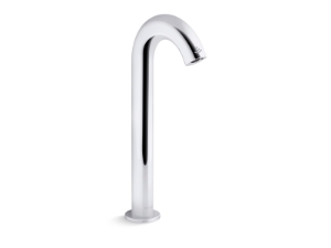 Kohler® 106B87-SANA-CP Oblo™ Tall Touchless faucet with Kinesis® sensor technology and temperature mixer, Hybrid-powered, Polished Chrome