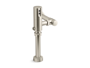 Kohler® 10TD00K10-BN Touchless Toilet Flushometer, Tripoint®, Power Source: 1.5 V AA Lithium Battery, 1 gpf Flush Rate, 1 in Inlet, 1-1/2 in Spud, 35 psi Pressure, Vibrant® Brushed Nickel