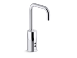 Kohler® 13473-SATA-CP Gooseneck Touchless single-hole lavatory faucet with Insight™ sensor technology, DC-powered, less drain, 0.35 gpm, Polished Chrome