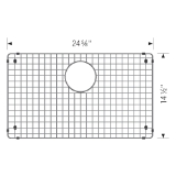 Blanco 203999 Quatrus Bottom Bowl Sink Grid, 24.61 in L x 14.49 in W x 1.34 in H