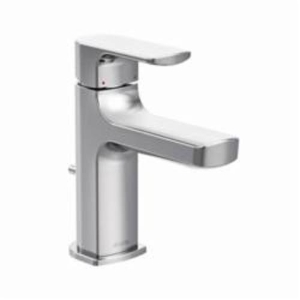 Moen® 6900 Bathroom Faucet, Rizon™, 1.2 gpm, 3-27/64 in H Spout, 1 Handle, 50/50 Pop-Up Drain, 1 Faucet Hole, Chrome, Traditional