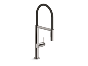 Kohler® 28267-TT Components® Semi-professional kitchen sink faucet with two-function sprayhead, Vibrant® Titanium