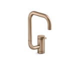Kohler® 28290-BV Components® Single-handle bar sink faucet with two-function extended-reach Square spout, Vibrant® Brushed Bronze