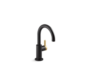 Kohler® 28291-BMB Components® Beverage Faucet, Matte Black with Brushed Moderne Brass