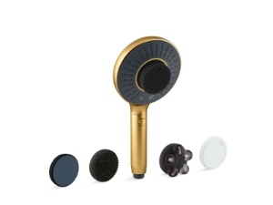 Kohler® 28682-G-2MB SpaViva™ Two-function handshower with all-in-one cleansing device 1.75GPM, Vibrant® Brushed Moderne Brass