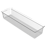 Moen® 215811 Durable Sink Colander, Rectangle Shape, Clear Acrylic