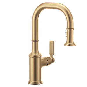 Moen® 5770BZG 5770 Pulldown Bar Faucet, Smyth™, Bronzed Gold, 1 Handle, 1.5 gpm