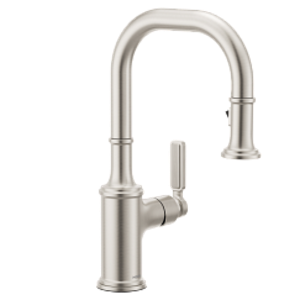 Moen® 5770SRS 5770 Pulldown Bar Faucet, Smyth™, Spot Resist™ Stainless, 1 Handle, 1.5 gpm