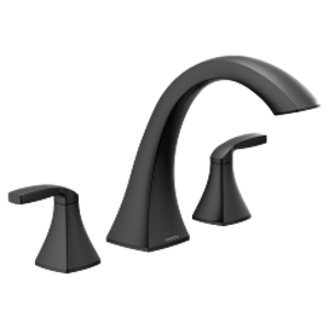Moen® T693BL Voss™ High Arc Roman Tub Faucet Trim, Matte Black