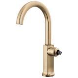 Brizo® 61006LF-GLLHP-L Kintsu® Bar Faucet with Arc Spout - Less Handle, Lumicoat® Luxe Gold