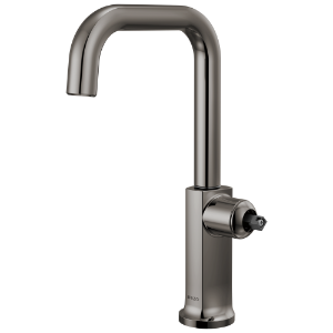 Brizo® 61007LF-BNXLHP-L Kintsu® Bar Faucet with Square Spout - Less Handle, Lumicoat® Black Onyx