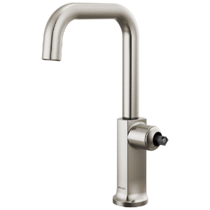 Brizo® 61007LF-SSLHP-L Kintsu® Bar Faucet with Square Spout - Less Handle, Lumicoat® Stainless