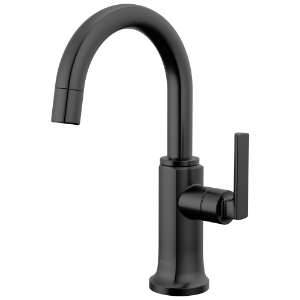 Brizo® 61306LF-C-BL Kintsu® Beverage Faucet with Arc Spout, Matte Black