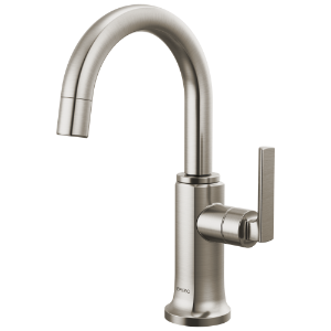 Brizo® 61306LF-C-SS-L Kintsu® Beverage Faucet with Arc Spout, Lumicoat® Stainless