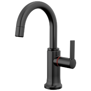 Brizo® 61306LF-H-BL Kintsu® Instant Hot Faucet with Arc Spout, Matte Black