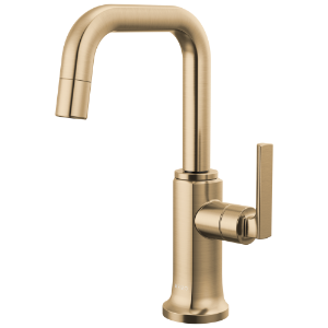 Brizo® 61307LF-C-GL-L Kintsu® Beverage Faucet with Square Spout, Lumicoat® Luxe Gold