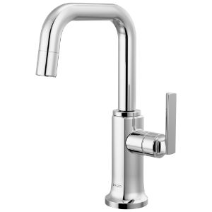 Brizo® 61307LF-C-PC-L Kintsu® Beverage Faucet with Square Spout, Lumicoat® Polished Chrome