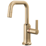 Brizo® 61307LF-H-GL-L Kintsu® Instant Hot Faucet with Square Spout, Lumicoat® Luxe Gold